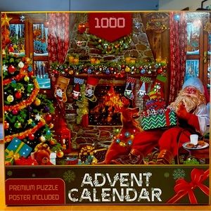 1,000 Piece Advent Calendar Christmas Puzzle with 24 Individually Boxed Puzzles